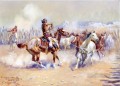 ナバホ族の野生馬ハンター 1911 チャールズ マリオン ラッセル